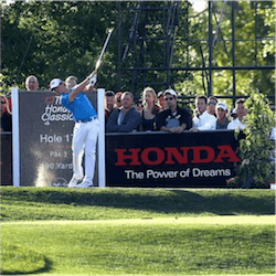 honda logo in background
