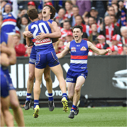 players cheering