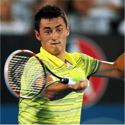 tennis player yellow shirt

